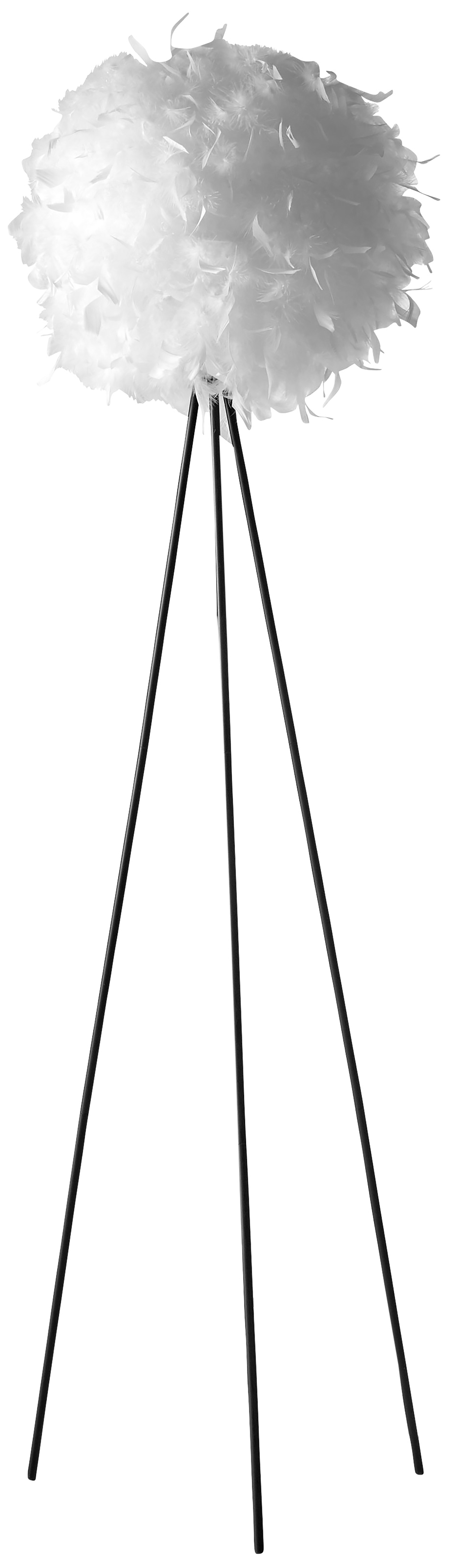 Lampe a pied Fluffy plume